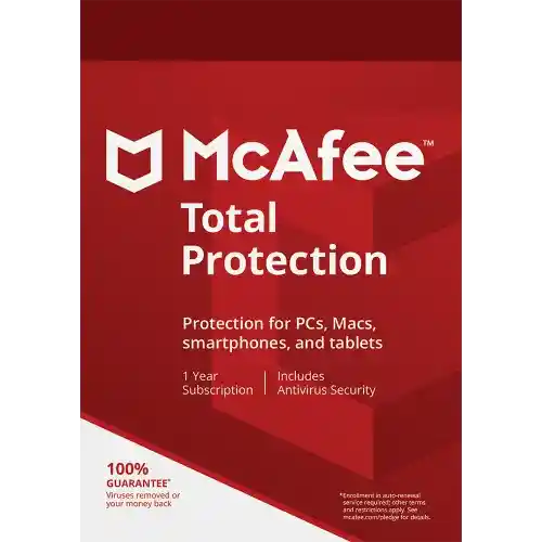 McAfee Total Protection - 1-an / 1-Appareil